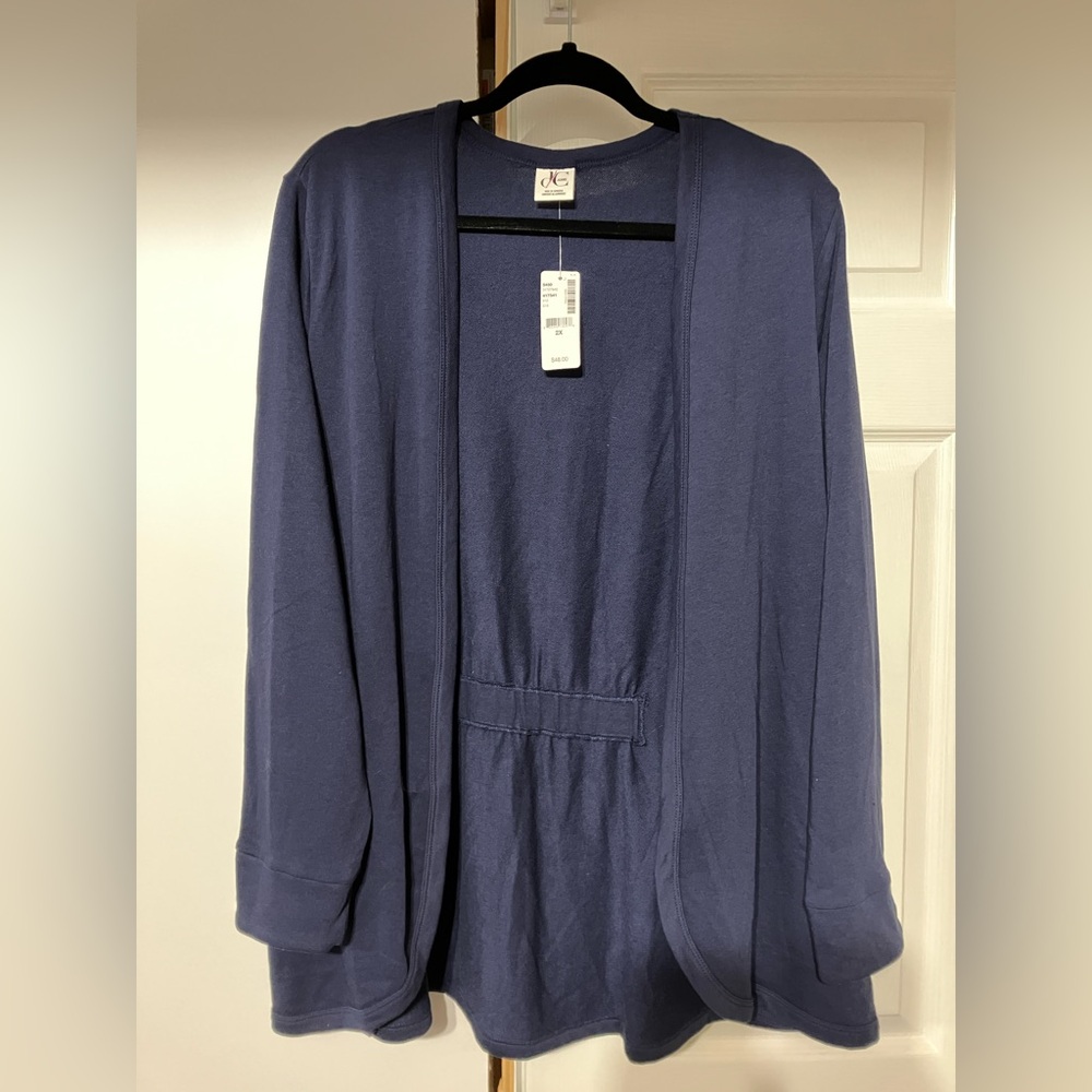 Navy cardigan
